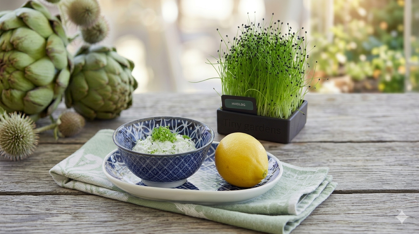 Tzatziki med hvidløgsspirer